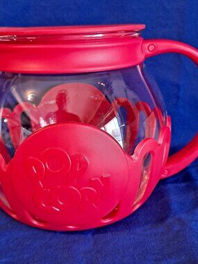 Ecolution MICRO-POP MICROWAVE Popcorn Popper Glass Bowl Lid 1 1/2" Qt